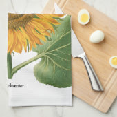 ヴィンテージひまわりフラワーバイバシリウスベスラー キッチンタオル