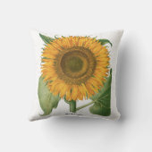 ヴィンテージひまわりフラワーバイバシリウスベスラー クッション (裏面)