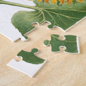 ヴィンテージひまわりフラワーバイバシリウスベスラー ジグソーパズル (側面)