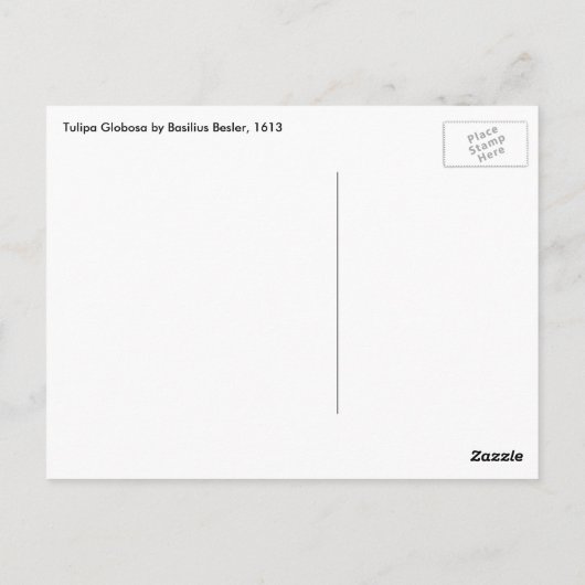 ヴィンテージひまわりフラワーバイバシリウスベスラー ポストカード (裏面)