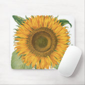 ヴィンテージひまわりフラワーバイバシリウスベスラー マウスパッド (マウス)