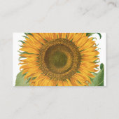 ヴィンテージひまわりフラワーバイバシリウスベスラー 名刺 (裏面)