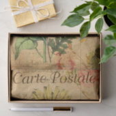 ヴィンテージひまわりフローラフランスの花 薄葉紙 (ギフト)