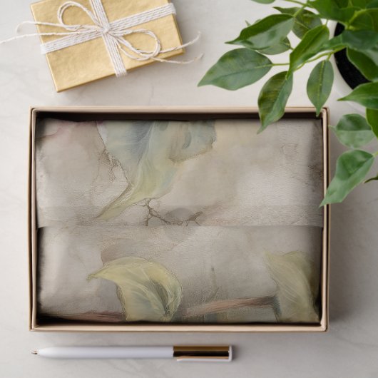 ヴィンテージひまわりフローラ切り離し 薄葉紙 (ギフト)