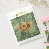 ヴィンテージひまわりブーケグリーンエフェメラ フェイバーバッグ (封をした状態)