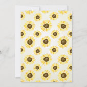 ヴィンテージひまわりメイソンジャーブライダルシャワー 招待状 (裏面)