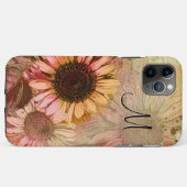 ヴィンテージひまわりモノグラムケースメイトiPhoneケース Case-Mate iPhoneケース (裏面(横))