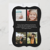 ヴィンテージひまわり卒業発表 招待状 (裏面)