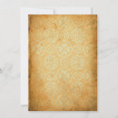 ヴィンテージひまわり夏パーティの招待状 招待状 (裏面)