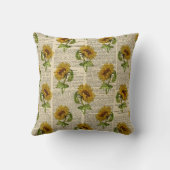 ヴィンテージひまわり新聞社 クッション (裏面)