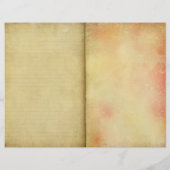 ヴィンテージひまわり日誌ページスクラップブック紙 (裏面)