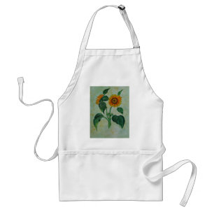 ヴィンテージひまわり植物芸術 スタンダードエプロン
