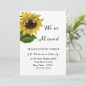 ヴィンテージひまわり移動 |新しいアドレス カード (スタンド正面)