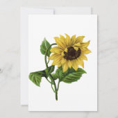 ヴィンテージひまわり移動 |新しいアドレス カード (裏面)