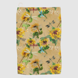 ヴィンテージひまわり ゴルフタオル