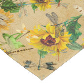 ヴィンテージひまわり ショートテーブルランナー (コーナー)