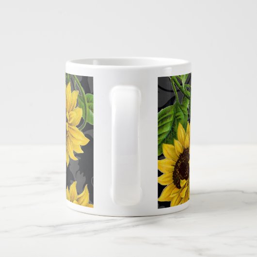 ヴィンテージひまわり ジャンボコーヒーマグカップ (裏面)