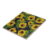 ヴィンテージひまわり タイル (側面)