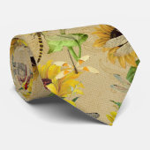 ヴィンテージひまわり ネクタイ (ロール)