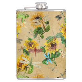 ヴィンテージひまわり フラスク