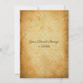 ヴィンテージひまわり 汎用 招待状 記入式 (裏面)