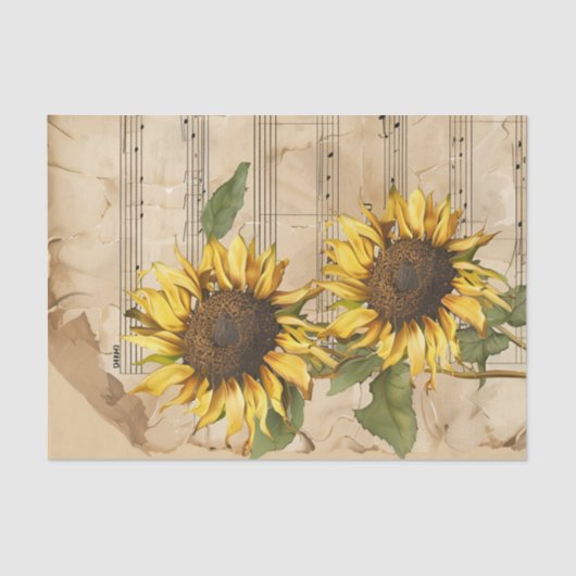 ヴィンテージひまわり 薄葉紙 (正面)