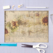 ヴィンテージひまわりIII 薄葉紙 (クラフト)