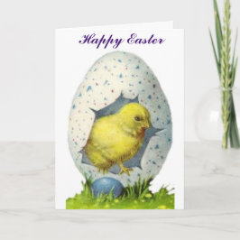 ヴィンテージひよことイースター卵 シーズンカード