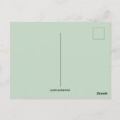 ヴィンテージひれ引き花イースター ポストカード (裏面)