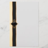 ヴィンテージひエレガントな形紙 便箋 (正面)