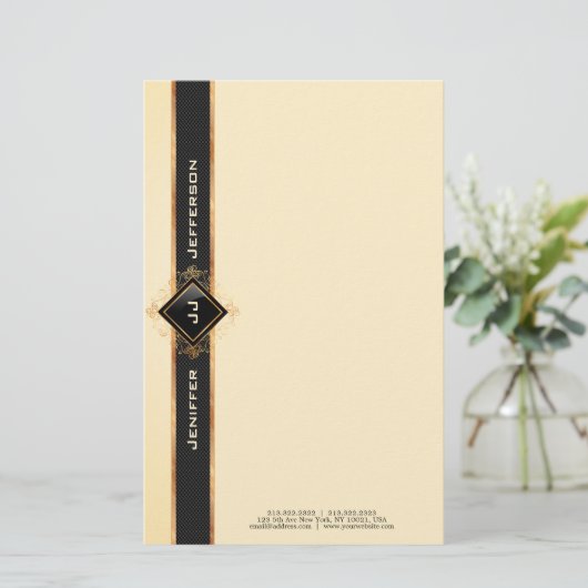 ヴィンテージひエレガントな形紙 便箋 (スタンド正面)