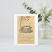 ヴィンテージふくろう石鹸の広告 ポストカード (スタンド正面)