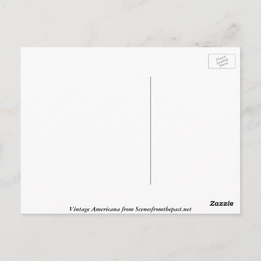 ヴィンテージふくろう石鹸の広告 ポストカード (裏面)