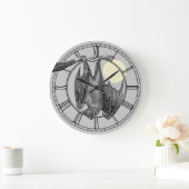 ヴィンテージぶら下がったこうもり ラージ壁時計 (ホーム)