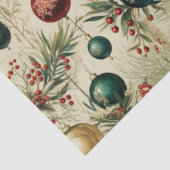 ヴィンテージぶら下がったのオーナメント，果実，枝 薄葉紙 (詳細)