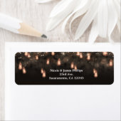 ヴィンテージぶら下がったの電球素朴結婚の ラベル (インサイチュ)