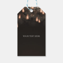 ヴィンテージぶら下がったの電球素朴結婚式の引き出物 ギフトタグ