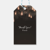 ヴィンテージぶら下がったの電球素朴結婚式の引き出物 ギフトタグ (裏面)