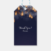 ヴィンテージぶら下がったの電球素朴結婚式の引き出物 ギフトタグ (裏面)