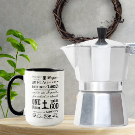 ヴィンテージへの忠誠の誓いコーヒーマグ マグカップ