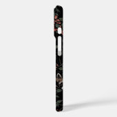 ヴィンテージほこりっぽいバラアライグマ模様 Case-Mate iPhoneケース (裏面 / 左)