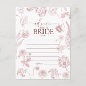 ヴィンテージほこりっぽいバラフローラアドバイストゥザブライド ポストカード (正面)
