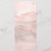 ヴィンテージほこりっぽいバラ結婚フローラのメニュー プログラム (裏面)