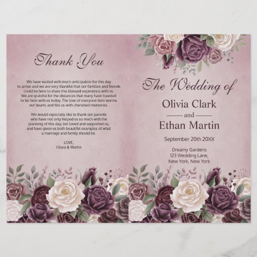 ヴィンテージほこりっぽいバラ開花フローラ (正面)