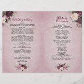 ヴィンテージほこりっぽいバラ開花フローラ (裏面)