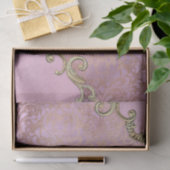 ヴィンテージほこりっぽいピンク華美の切り離 薄葉紙 (ギフト)