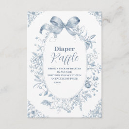 ヴィンテージほこりっぽいブルーボウラッフルおむつ エンクロージャーカード