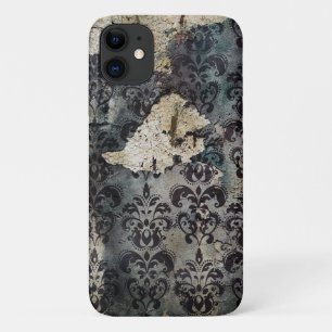 ヴィンテージぼろぼろの破れた壁紙 iPhone 11 ケース