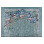 ヴィンテージみすぼらしいシックなかわいらしフローラ カッティングボード (正面)