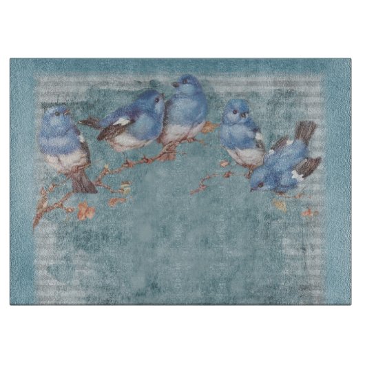 ヴィンテージみすぼらしいシックなかわいらしフローラ カッティングボード (正面)